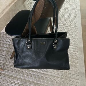 Kate Spade Black Leather Tote Bag original and classic